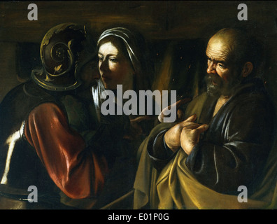 Caravaggio die Verweigerung des Heiligen Petrus Stockfoto