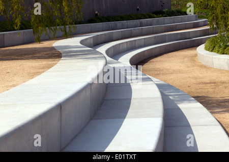 Landschaftsgestaltung im Olympiapark von Königin Elizabeth II, Stratford. Stockfoto