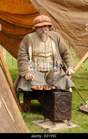 Rufford Abtei historisches Ereignis. Nottinghamshire, UK. Stockfoto