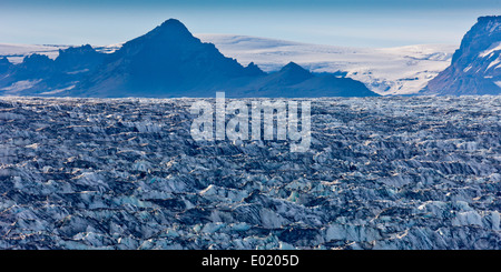 Eis-Wände, Gletscherlagune Jökulsárlón, Breidamerkurjokull Gletscher, Vatnajökull-Eiskappe, Island. Stockfoto