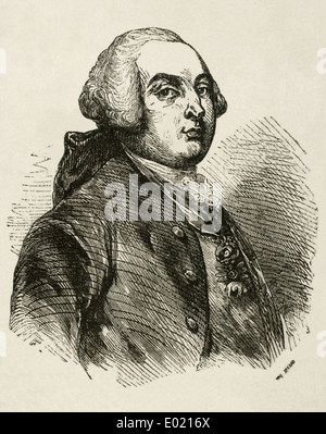 Ludwig XVI. (1754-1793). König von Frankreich. Gravur. Stockfoto