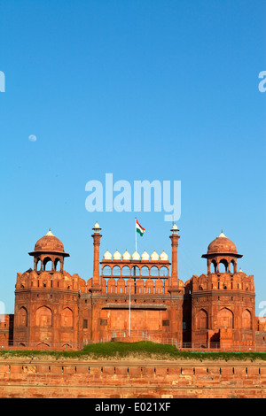 Das Rote Fort, Lal Qila, Alt-Delhi, Indien, Stockfoto