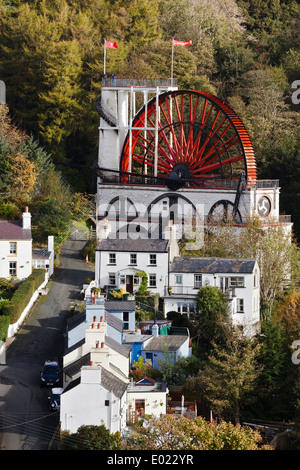 Die Great Laxey Wheel, Isle Of Man Stockfoto