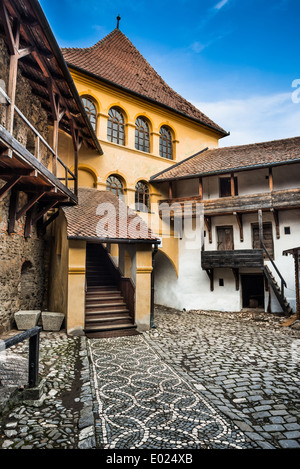 Prejmer Festung, Tartlau, konstruiert durch Kreuzritter, 1212-1213, östlichste Siedlung der Siebenbürger Sachsen. R Stockfoto