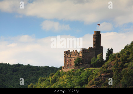 Foto von Maus Burg über wellmich auf der mittleren oberen Rhein, Deutschland Stockfoto