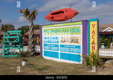 "Si Como kein Inn" in Flagler Beach, FL, USA Stockfoto