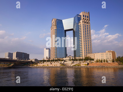 Telecom Center Gebäude in Odaiba, Tokio, Japan. Stockfoto