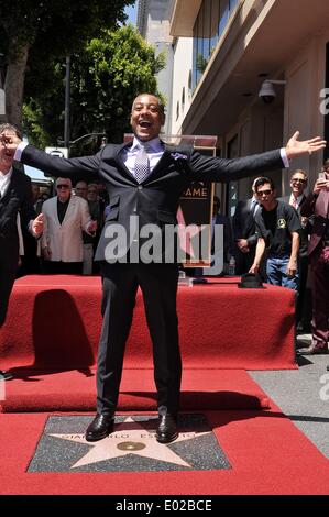 Los Angeles, CA, USA. 29. April 2014. Giancarlo Esposito bei der Induktion Zeremonie für Stern auf dem Hollywood Walk of Fame für Giancarlo Esposito, Hollywood Boulevard, Los Angeles, CA 29. April 2014. Bildnachweis: Michael Germana/Everett Collection/Alamy Live-Nachrichten Stockfoto