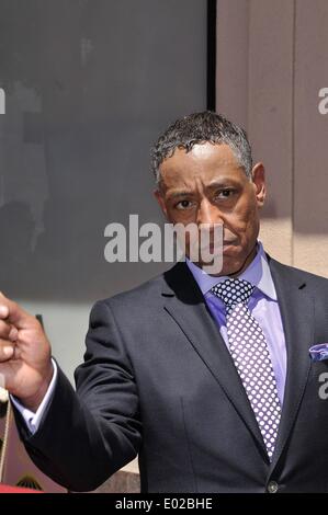 Los Angeles, CA, USA. 29. April 2014. Giancarlo Esposito bei der Induktion Zeremonie für Stern auf dem Hollywood Walk of Fame für Giancarlo Esposito, Hollywood Boulevard, Los Angeles, CA 29. April 2014. Bildnachweis: Michael Germana/Everett Collection/Alamy Live-Nachrichten Stockfoto