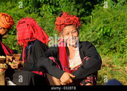 Morgenmarkt in Thaung Tho, Inle-See Stockfoto