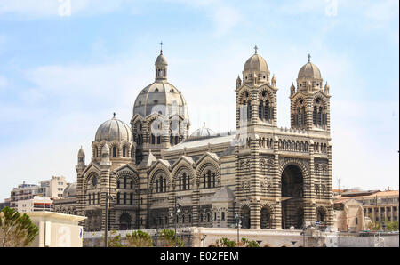 Cathedrale De La großen, Kathedrale, westliche Seite, Marseille, Provence-Alpes-Côte d ' Azur, Frankreich Stockfoto