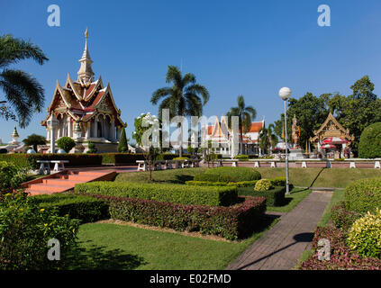 Sao Lak Mueang, Stadt Säule Schrein, Thung Sri Muang Park, Thai-Stil-Pavillon, Udon Thani, Isan oder Isaan, Thailand Stockfoto