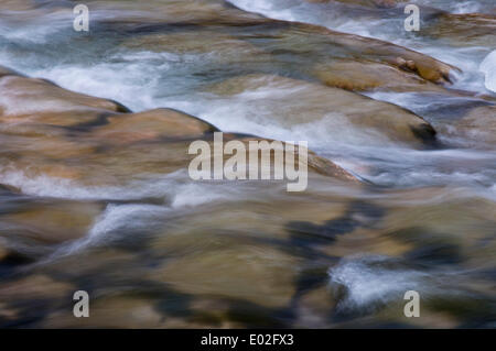 Schwall in die Tiefenbachklamm Schlucht, Kematen, Tirol, Österreich Stockfoto