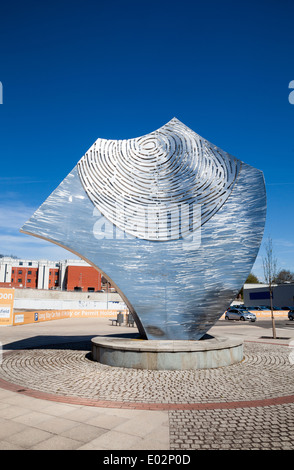 "Tunstall Shard" Skulptur von Bildhauer Robert Erskine bei Tunstall Stoke-on-Trent Staffordshire England UK Stockfoto