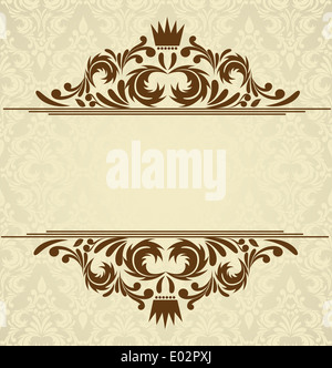 Hintergrund mit Damast-Muster. Abstrakte Darstellung Stockfoto