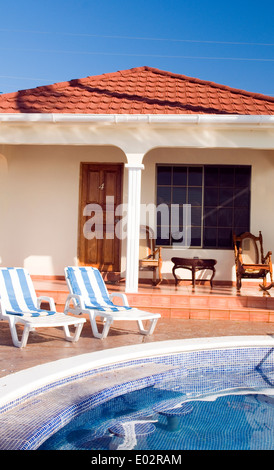 Infinitypool im Resort Cabanas Big Corn Island Nicaragua Zentralamerika Stockfoto