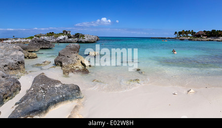 Der Strand von Grand Sirenis Riviera Maya Hotel & Spa. RIVIERA MAYA, MEXIKO Stockfoto