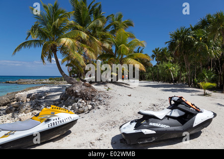 Der Strand von Grand Sirenis Riviera Maya Hotel & Spa. RIVIERA MAYA, MEXIKO Stockfoto