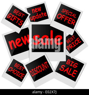 Foto Rahmen Kaufbeleg Stockfoto