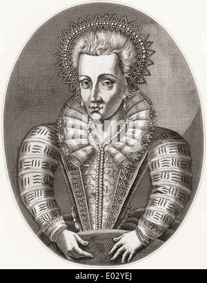 Anna von Dänemark, 1574 –1619. Queen Consort von Schottland, England und Irland. Stockfoto