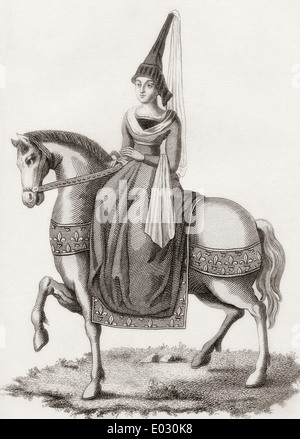 Margarete von Schottland, 1424 –1445. Prinzessin von Schottland und die Dauphine von Frankreich. Stockfoto