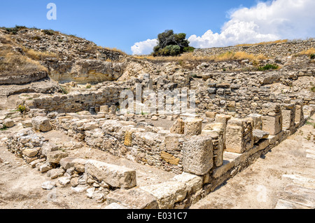 Ruinen der antiken Stadt Kourion auf Zypern Stockfoto