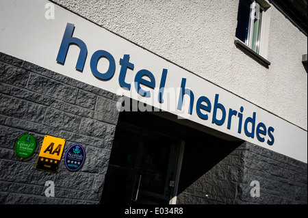 Vorderseite des Hotel Hebriden in Tarbert, Insel Harris, äußeren Hebriden, Schottland Stockfoto