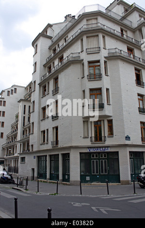 Paris, 1920 des sozialen Wohnungsbaus, Henri Sauvage Stockfoto