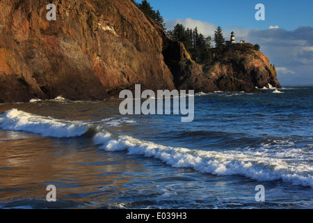 Foto der Kap Enttäuschung Leuchtturm Fort Canby State Park, Washington, USA Stockfoto