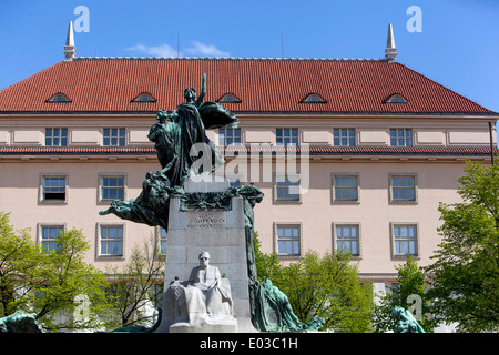 Prager Palacky-Platz-Denkmal, Tschechische Republik Stockfoto