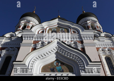 Die Fassade des Alexander Nevsky Cathedral in Tallinn, Estland. Stockfoto