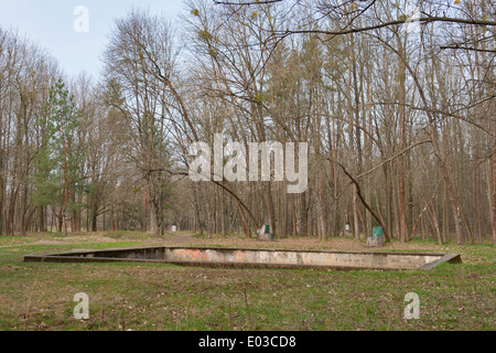 Freibad in Adolf Hitler Residenz Werwolf bei Winniza, Ukraine Stockfoto