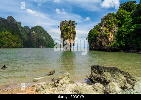 James Bond Insel von Bucht von Phang Nga, Thailand Stockfoto