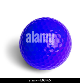 Blaue Miniatur Golfball Isolated On White Background. Stockfoto