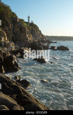 Mexiko Pazifikküste Landschaft, im Bundesstaat Oaxaca in der Nähe von Puerto Escondido. Stockfoto