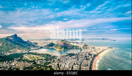 Aerial Panorama von Rio De Janeiro in Brasilien Stockfoto