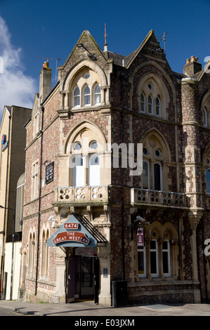 Großen westlichen Public House, Cardiff, Südwales, UK. Stockfoto