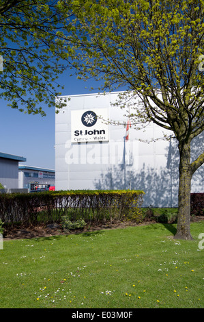 St Johns Ambulance Wales Büros, Ocean Way, Cardiff, Wales, UK. Stockfoto