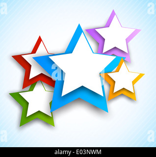 Zusammenfassung Hintergrund mit Sternen. Bunte illustration Stockfoto