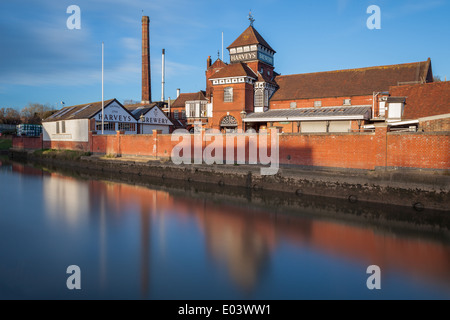 Harvey's Brauerei in Lewes, East Sussex, England. Stockfoto