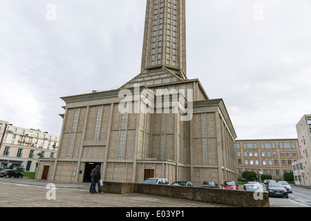 Kirche St. Joseph, Le Havre, ist eine römisch-katholische Kirche in Le Havre, Frankreich. Stockfoto