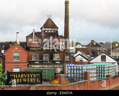 Die Harveys Brauerei in Lewes, East Sussex; Brauer des traditionellen englischen ales Stockfoto