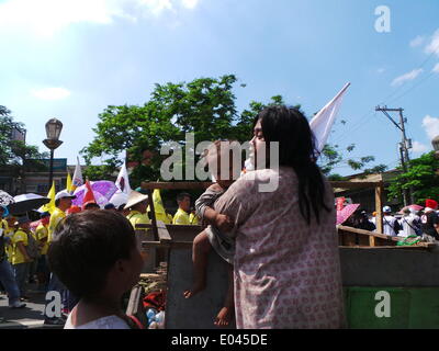 Manila, Philippinen. 1. Mai 2014. Tag der Arbeit Feier in Metro Manila Credit: Sherbien Dacalanio/Alamy Live News Stockfoto