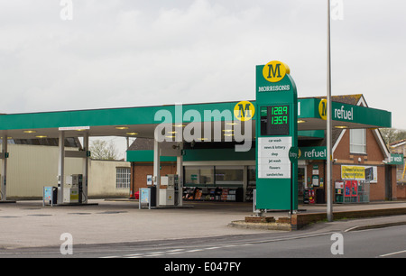 Morrisons Tankstelle in Clevedon, North Somerset, England, UK Stockfoto