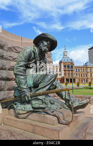 Paul Kruger Statue, Kirchplatz (Kerkplein), Pretoria, Provinz Gauteng, Südafrika Stockfoto