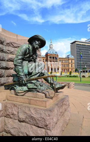 Paul Kruger Statue, Kirchplatz (Kerkplein), Pretoria, Provinz Gauteng, Südafrika Stockfoto