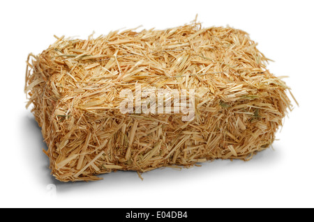 Heuballen, Isolated on White Background. Stockfoto