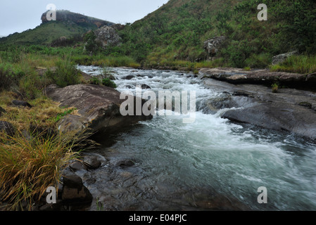 Giants Castle Nature Reserve, KwaZulu-Natal, Südafrika, Bushman's River, uKhahlamba Weltkulturerbe Stockfoto