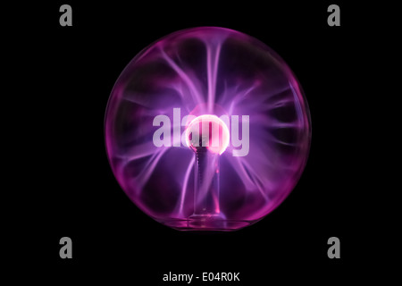 Plasma-Ball in Aktion Stockfoto