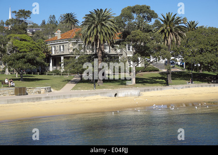 Watsons Bay im östlichen Vororte in der Gemeinde von Woollahra, benannt nach Robert Watson von HMS Sirius, camp Cove Beach Stockfoto